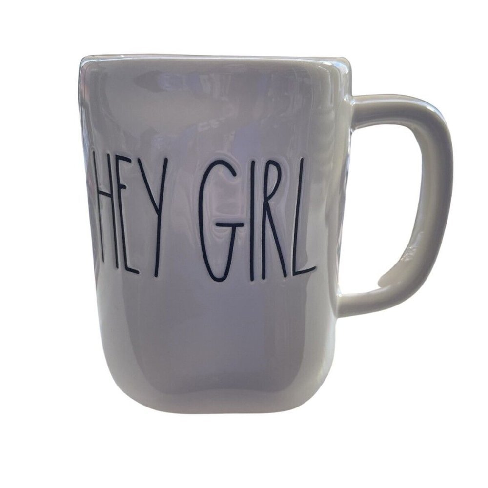 Rae Dunn Hey Girl Artisan Collection by Magenta Coffee Mug Pink interior